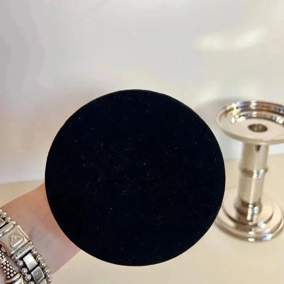 Vintage Silver plated Candle Holders Set of 2 tall and short - Picture 6 of 10